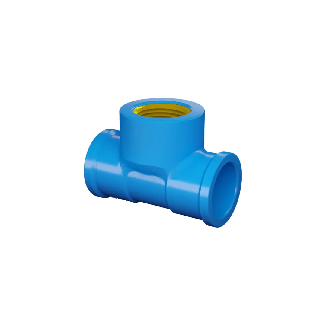 Imagem do produto TEE AZ C/ BUCHA DE LATAO 25X3/4" (10322532) FORTLEV
