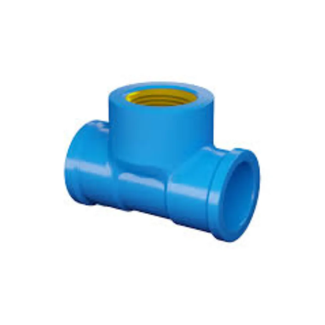 Imagem do produto TEE AZ C/ BUCHA DE LATAO 20X1/2" (10322013) FORTLEV